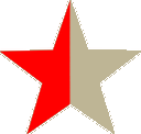 red half yellow star